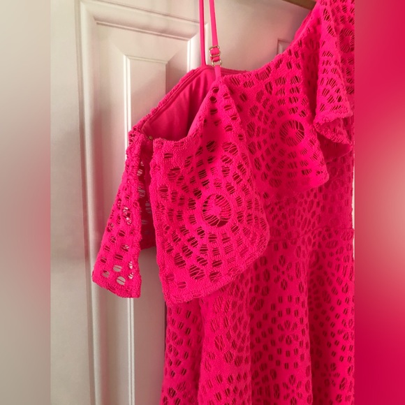 Lilly Pulitzer Callisto Lace Pink Dress - Size 0 - Picture 5 of 8